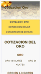 Mobile Screenshot of oro.cotizacion-dolar.com.ar