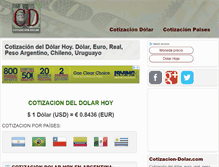 Tablet Screenshot of cotizacion-dolar.com