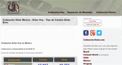 Desktop Screenshot of mx.cotizacion-dolar.com