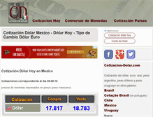 Tablet Screenshot of mx.cotizacion-dolar.com