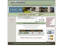 Tablet Screenshot of cl.cotizacion-dolar.com