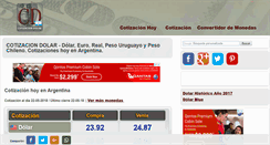 Desktop Screenshot of cotizacion-dolar.com.ar