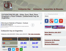 Tablet Screenshot of cotizacion-dolar.com.ar
